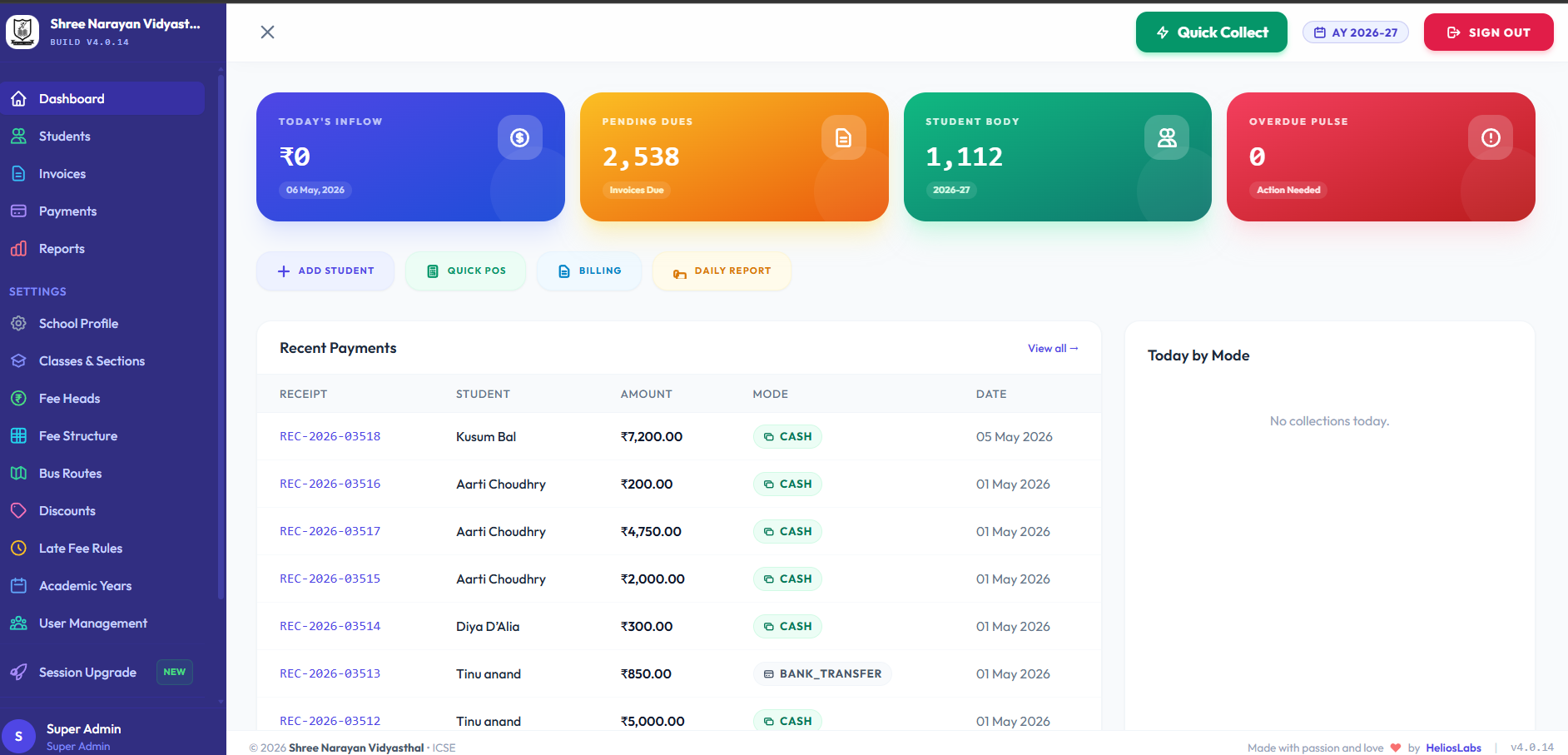 Fees Management System